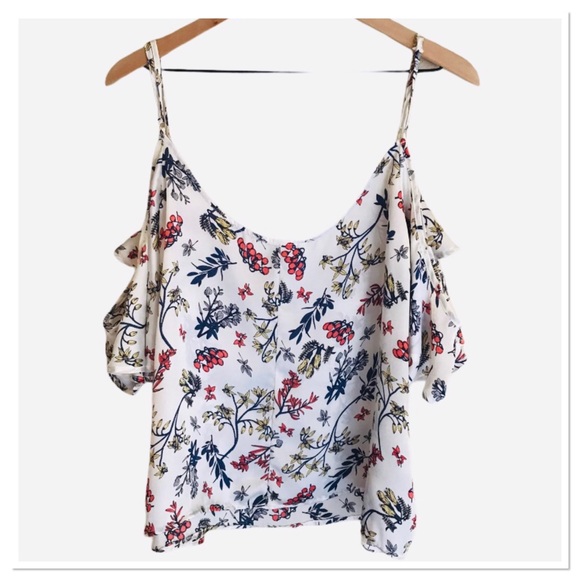 Forever 21 + Ruffle Front Cold Shoulder Blouse 2X - Picture 2 of 5